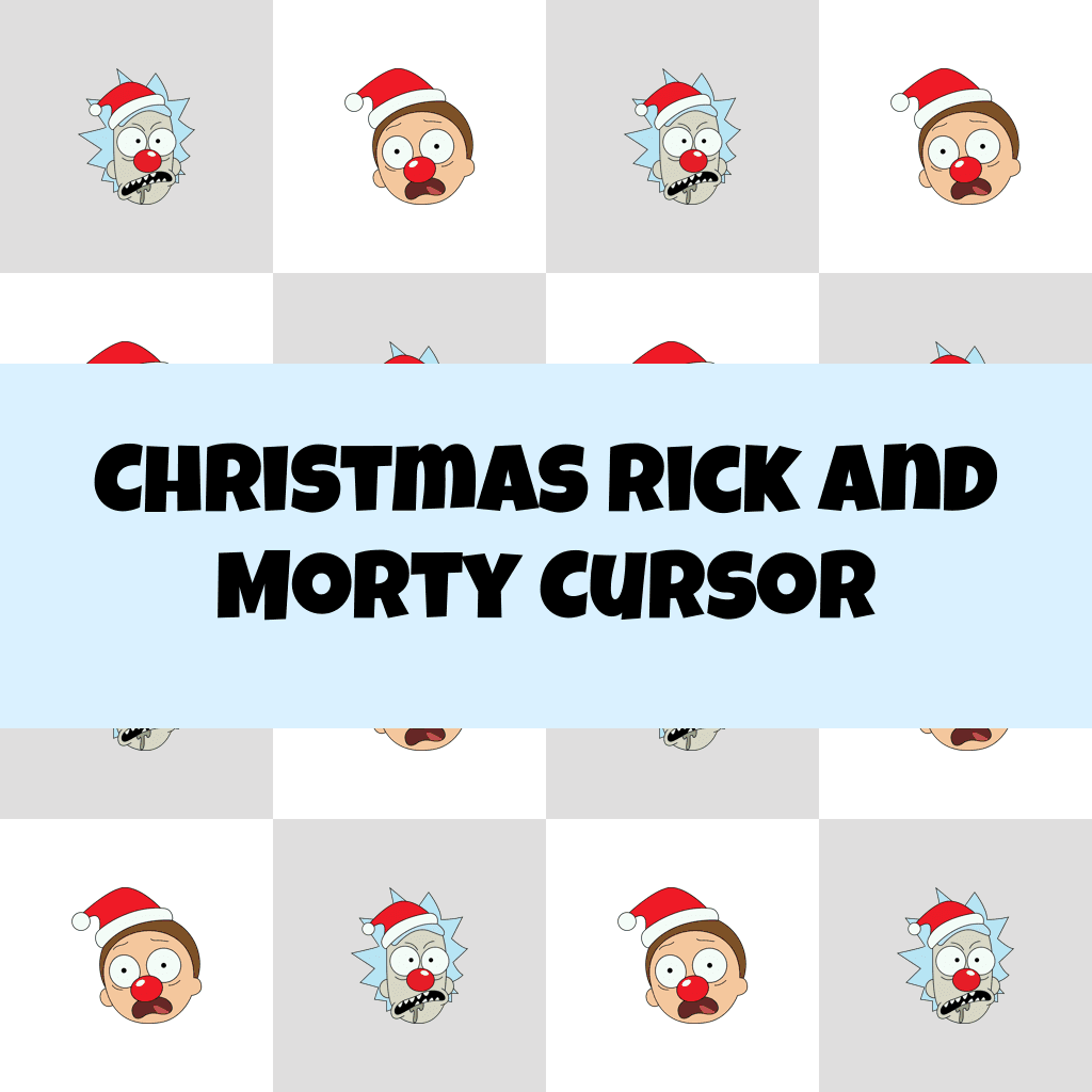 Preview Christmas Rick and Morty cursor custom cursor pack
